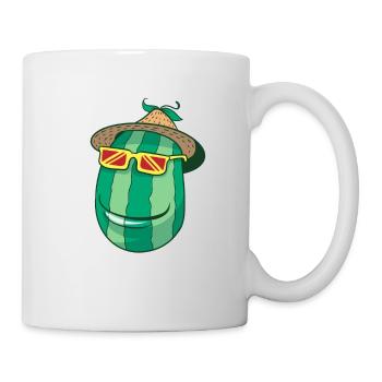 Melon d'eau au sombrero - Mug blanc - blanc - Droite