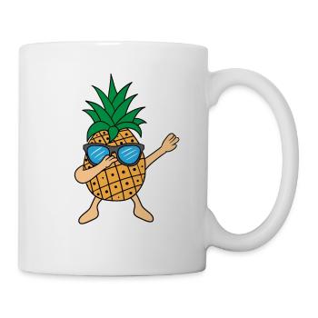 Dabbing Ananas Dab Sonnenbrille Hawaii Geschenk - Tasse - Weiß - Rechts