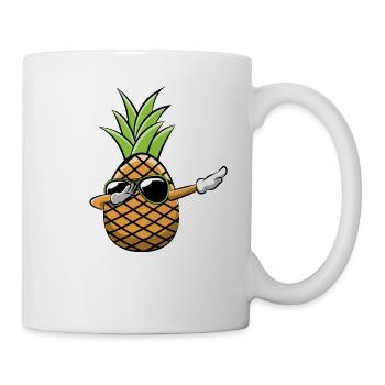 Dabbing Ananas Dab Sonnenbrille Hawaii Geschenk - Tasse - Weiß - Rechts