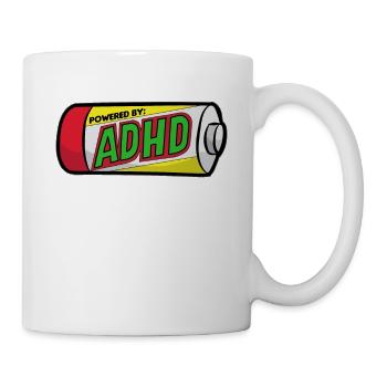 ADHD ADD ADHD Attention Deficit Hyperactive - Mug - white - Right