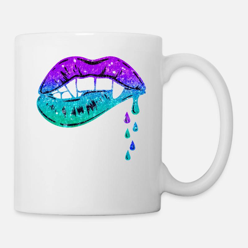 Melting Lips - Tasse - Weiß