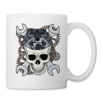 Car Mechanic Screwdriver Mechanics Workshop - Mug - white - Right