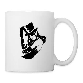 Halloween woman / woman make-up - Mug - white - Right