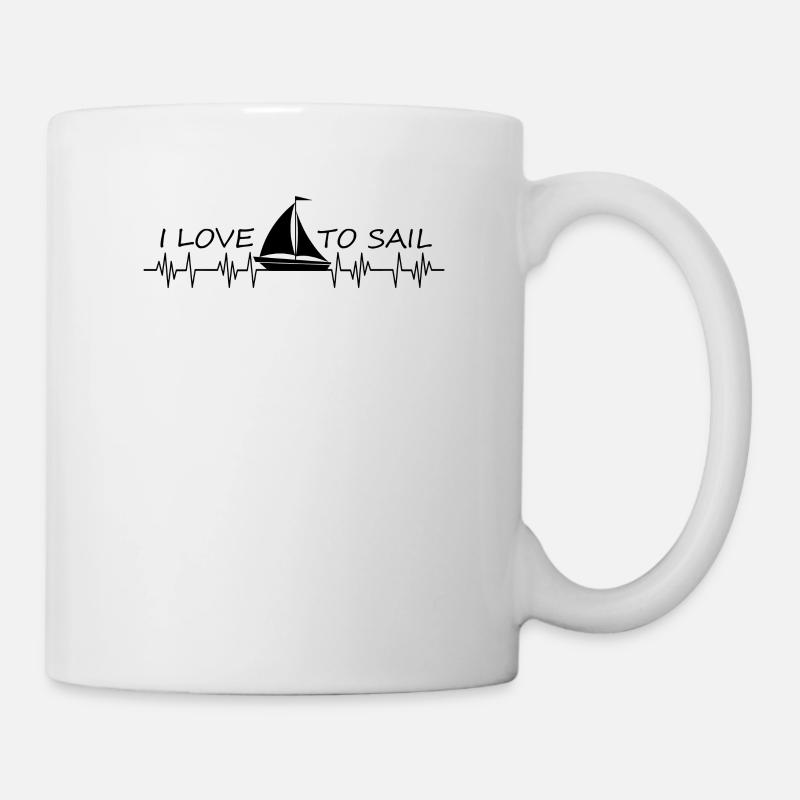sailing - Mug - white