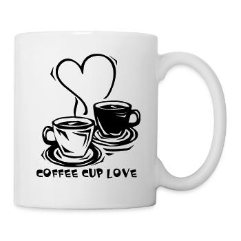 Kaffee - Tasse - Weiß - Rechts