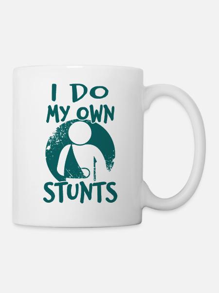 Own Stunts - Tasse - Weiß