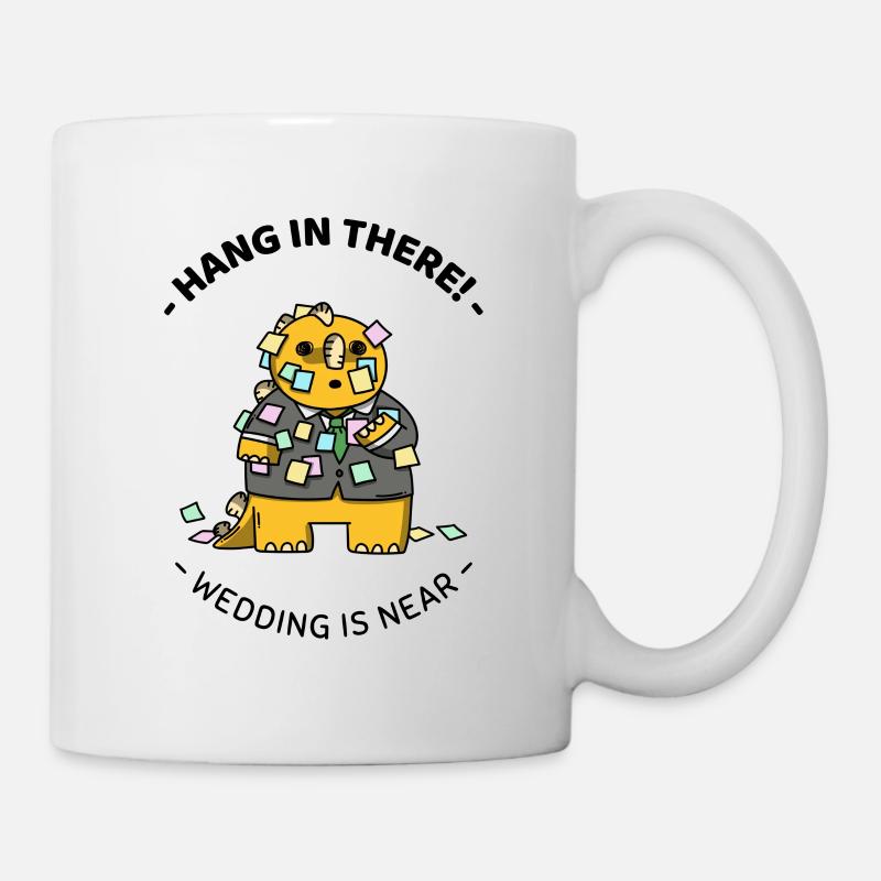 Dinosaurier T-Rex Hochzeitstag Ehepaar Geschenk - Tasse - Weiß