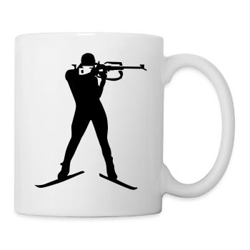 Biathlon - Tasse - Weiß - Rechts