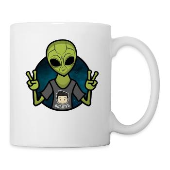 Alien Believe - Mug blanc - blanc - Droite