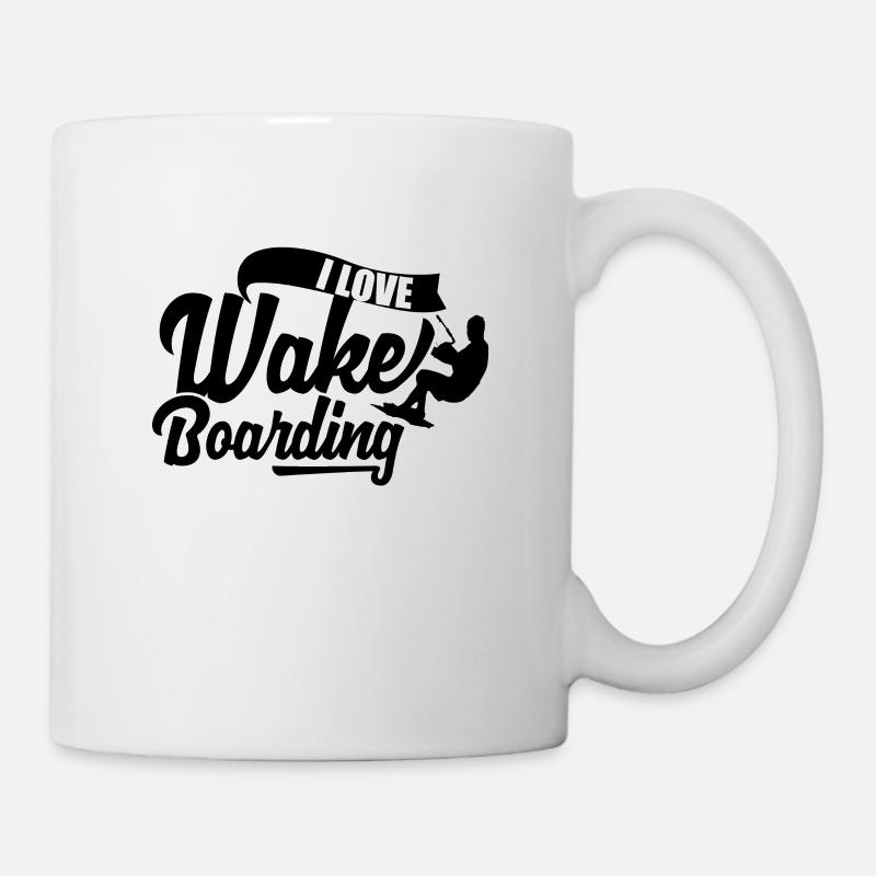 Wakeboard Wakeboard Wakeboard Wakeboard - Tasse - Weiß