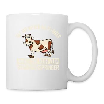 Vache vaches animaux ferme cadeau · Doigts froids - Mug blanc - blanc - Droite
