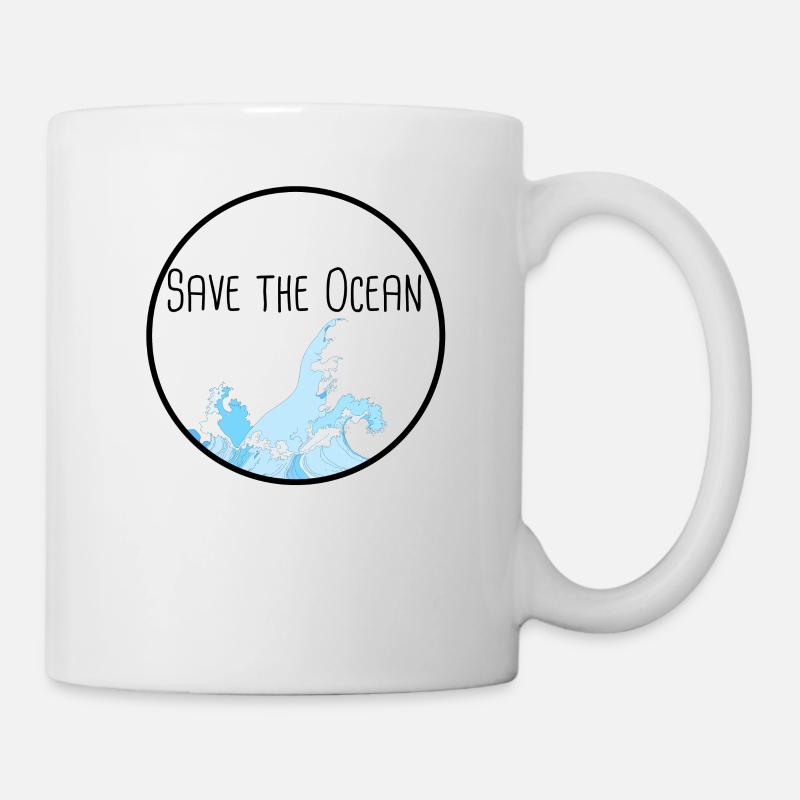 Save The Ocean / Save the Ocean / Earth Day - Mug - white