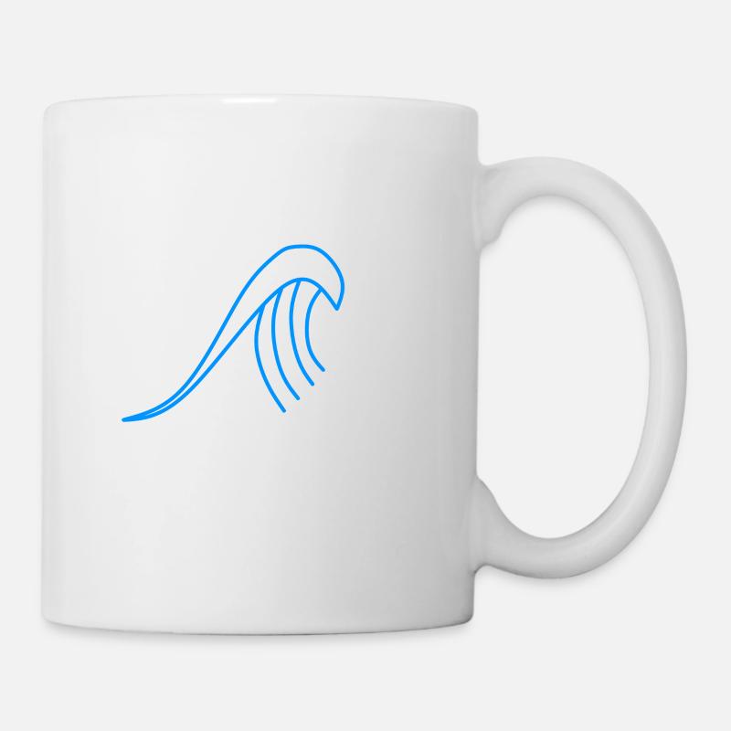 Blue wave - Mug - white