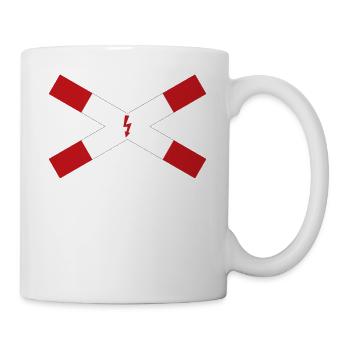 Icon of St. Andrew's Cross with Lightning Arrow Z201 stvo - Mug - white - Right