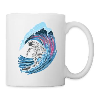 Astronaut surfer Stylish outer space - Mug - white - Right