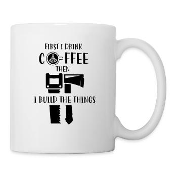 Charpentier café charpentier - Mug blanc - blanc - Droite