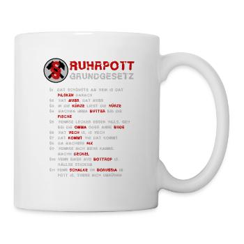 Ruhrpott Grundgesetz - Tasse - Weiß - Rechts
