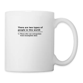 Two types of people can extrapolate - data science - Mug - white - Right