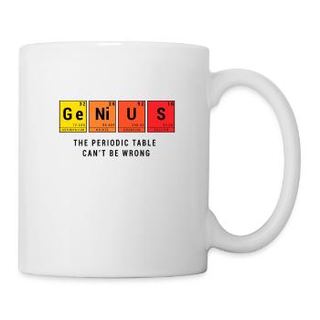 Genius Geek Periodic Table Science T-Shirt - Mug - white - Right