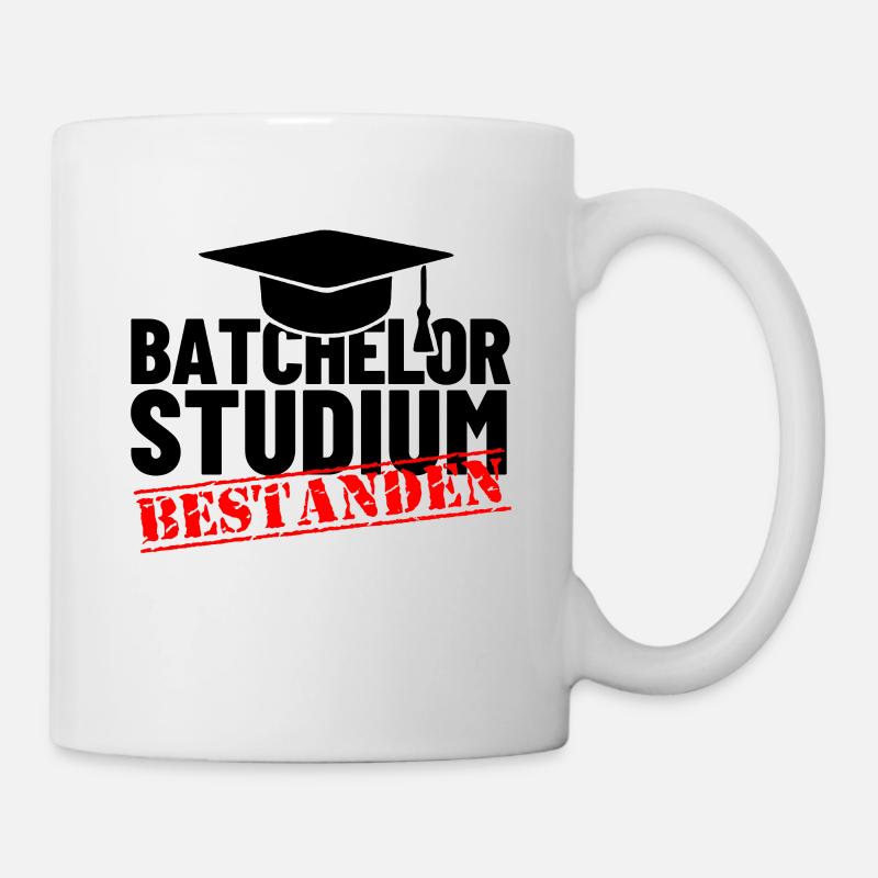 Bachelor Studium Bestanden Geschenk - Tasse - Weiß