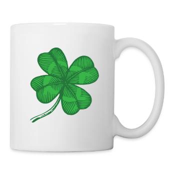 Kleeblatt - Tasse - Weiß - Rechts