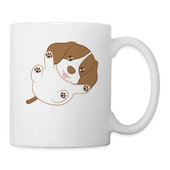 Beagle - Beagles - Pfoten - Welpe - Tasse - Weiß - Rechts