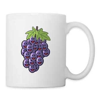 grapes grapes grape wine vine wine vine - Mug - white - Right