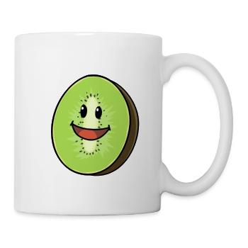 Kiwi Kiwis Obst Vegan Vegetarisch - Tasse - Weiß - Rechts