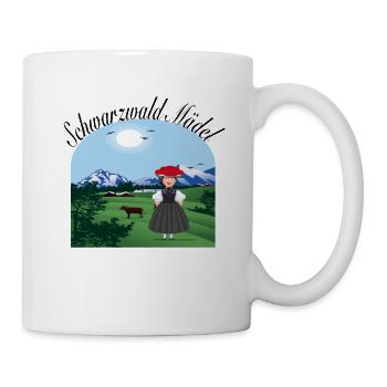 Schwarzwald-Mädel Bollenhut Heimat Tradition - Mug - white - Right