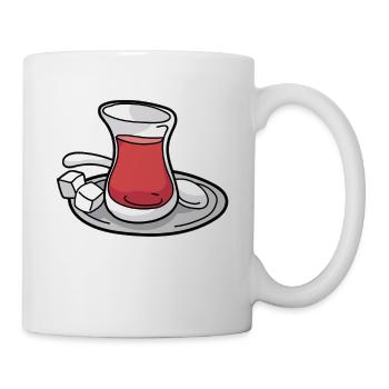 Turkish Tea Cay Turkey Turkish Turk TeaHouse - Mug - white - Right