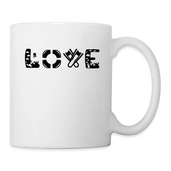 Diving love - Mug - white - Right