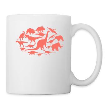 Chemise T-Rex Dinosaure Collection Cadeau - Mug blanc - blanc - Droite