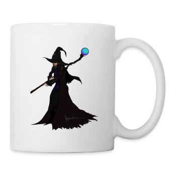 Coole Hexe wie aus Fantasie Buch Geschenkidee - Tasse - Weiß - Rechts