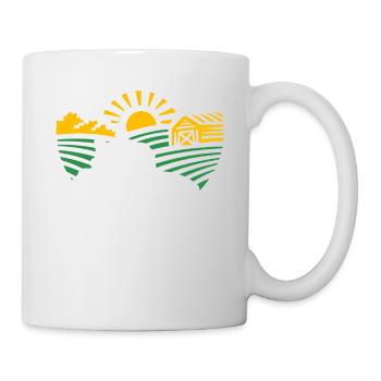 Traktor Landwirtschaft Bauer Geschenk · Traktor - Tasse - Weiß - Rechts