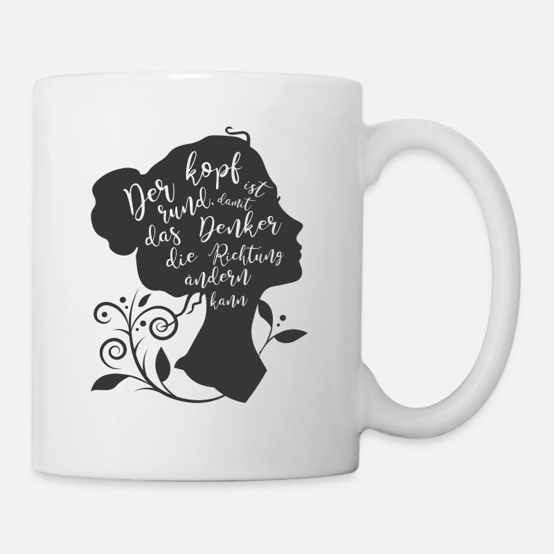 Weiser Kopf - Tasse - Weiß