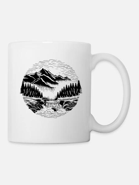 Paysage - Mug blanc - blanc
