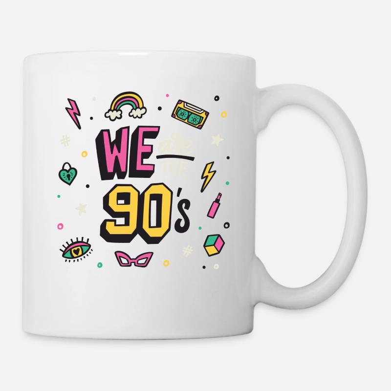 90er Jahre - Tasse - Weiß