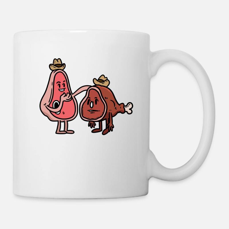Ma viande, viande - Mug blanc - blanc