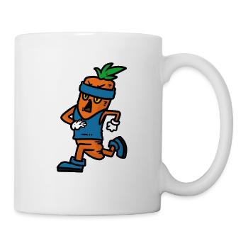 Run Carrot Run - Tasse - Weiß - Rechts