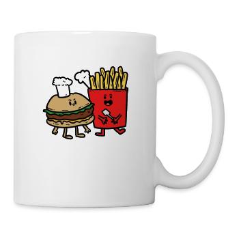 Chef Burger and Fries - Tasse - Weiß - Rechts