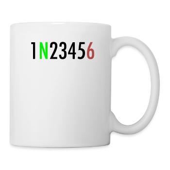 1N23456 Motorcycle Gear One Down Five Up - Mug - white - Right