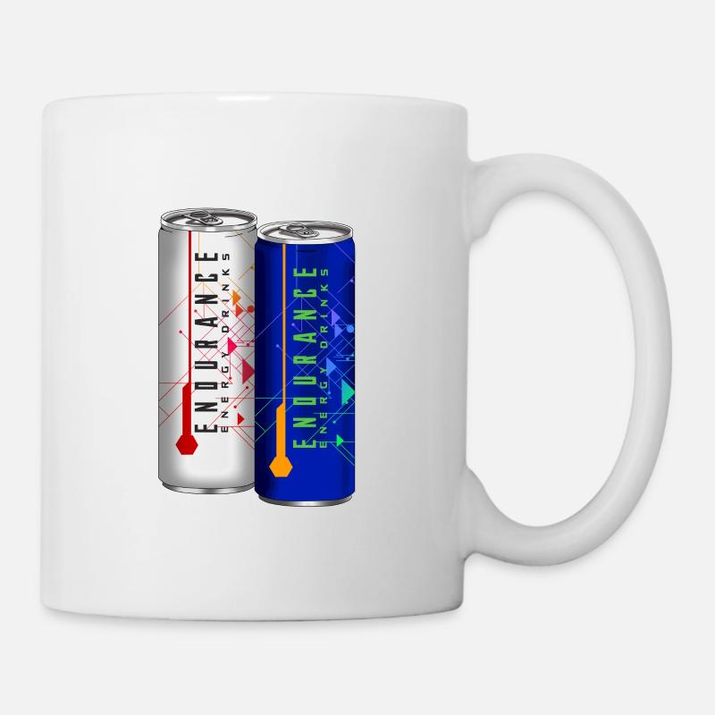 Boisson énergisante avec idée d'endurance et de puissance - Mug blanc - blanc