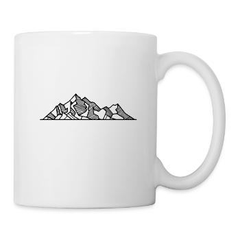 Les montagnes | montagnes - Mug blanc - blanc - Droite