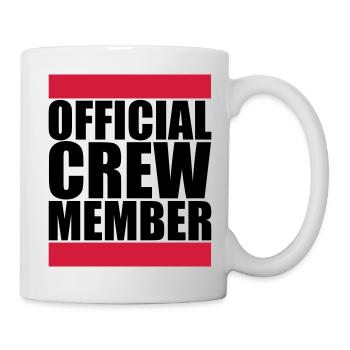 Official Crew Member Logo - Mug blanc - blanc - Droite