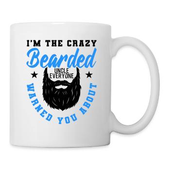 Crazy Bearded Uncle Funny Gift - Mug - white - Right