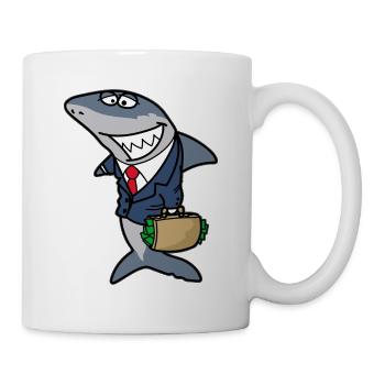 méchant hai de requin locataire hai de l’immobilier hai immobilier cadeau - Mug blanc - blanc - Droite