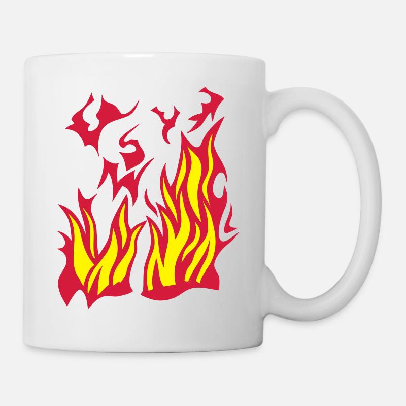 flamme feu 3026 - Mug blanc - blanc