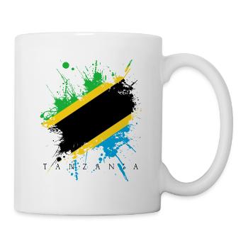 Tanzanie afrique serengeti drapeau drapeau pays - Mug blanc - blanc - Droite