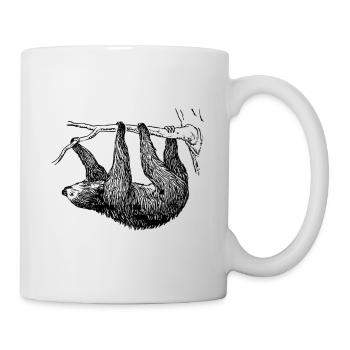 Faultier - Tasse - Weiß - Rechts