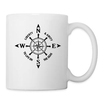 Capitaine Capitaine Windrose Compass Navigator - Mug blanc - blanc - Droite